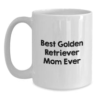 Load image into Gallery viewer, Golden Retriever Dog Mom Gifts from Friends Unique White Coffee Mugs for Golden Retriever Lovers Best Mom Ever - Main
