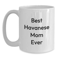 Load image into Gallery viewer, Havanese Dog Mom Funny Gifts White Coffee Mug, Gifts from Friends, Perfect for Havanese Dog Lovers, Best Havanese Mom Ever, Graduation Unique Gifts - Main
