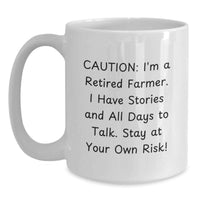 Load image into Gallery viewer, Funny Farmer White Coffee Mug Gifts from Men to Farmer Graduation Unique Presents for Men Farmer Friends - Main