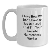 Load image into Gallery viewer, Funny Maintenance Worker Gifts from Friends to Men, Unique White Coffee Mug for Graduation Celebration - Main
