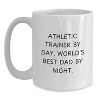 Load image into Gallery viewer, Funny Athletic Trainer Gifts for Men, White Coffee Mug, Christmas Unique Presents from Dad - Main