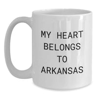 Load image into Gallery viewer, Funny Arkansas White Coffee Mug for Men Gifts from Family, Great Birthday Unique Gifts Ideas for Women Friends of Arkansas - Main