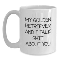 Load image into Gallery viewer, Funny Golden Retriever Dog Gifts for Men, White Coffee Mug, Christmas Unique Presents from Friends - Main
