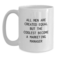 Load image into Gallery viewer, Funny Marketing Manager White Coffee Mugs Gifts from Friends for Christmas Unique Presents - Main
