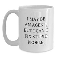 Load image into Gallery viewer, Funny Agent White Coffee Mugs for Christmas Unique Gifts from Friends to Agent Men - Main
