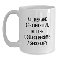 Load image into Gallery viewer, Funny Secretary Quote White Coffee Mugs Gifts from Friends for Graduation, Secretary Gifts for Men, Cute Inspirational - Main
