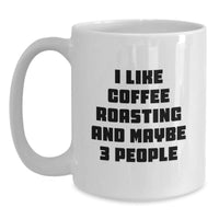 Load image into Gallery viewer, Coffee Roasting Lover Gifts from Men to Friends, Funny White Coffee Mug for Christmas Unique Presents - Main
