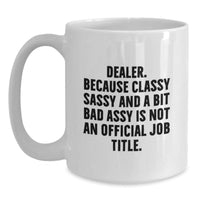 Load image into Gallery viewer, Funny Dealer Gift Mugs Christmas Unique Presents from Friends to Dealer for Christmas - Main
