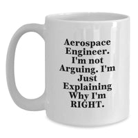Load image into Gallery viewer, Funny Aerospace Engineer Mugs Gifts for Men, Women, Friends, Coworkers, or Family, White Coffee Mug, Christmas Unique - Main
