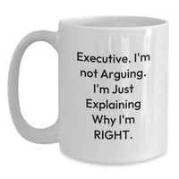Load image into Gallery viewer, Funny Executive White Coffee Mugs for Christmas Unique Gifts from Friends to Executive - Main

