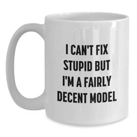 Load image into Gallery viewer, Funny Model Birthday Unique Gifts, Unique White Coffee Mug for Model Enthusiasts, Gifts from Friends, Family, or Coworkers - Main