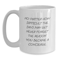 Load image into Gallery viewer, Funny Concierge Gifts from Friends for Concierge Men White Coffee Mugs Christmas Unique Ideas - Main