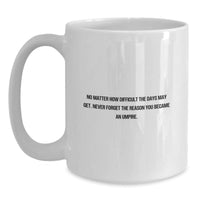 Load image into Gallery viewer, Umpire Inspiration Gifts for Family and Friends - White Coffee Mug - Never Forget the Reason You Became an Umpire - Christmas Unique Gift Ideas - Main
