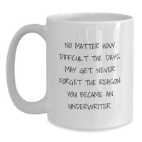 Load image into Gallery viewer, Funny Underwriter Gifts, White Coffee Mugs for Underwriter Friends, Christmas Unique Gifts from Family to Underwriter - Main
