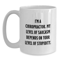 Load image into Gallery viewer, Funny Chiropractor White Coffee Mugs Gifts from Friends for Chiropractor Humor - Main

