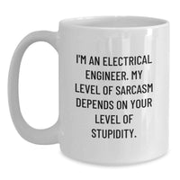 Load image into Gallery viewer, Funny Electrical Engineer Gifts from Friends for Electrical Engineers White Coffee Mug Valentine's Unique - Main