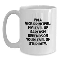 Load image into Gallery viewer, Funny Vice Principal Gifts, White Coffee Mugs for Vice Principals, Valentine's Unique Gifts from Friends, Vice Principal Humor - Main