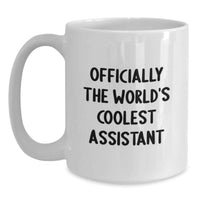 Load image into Gallery viewer, Funny Assistant Gifts from Friends for World's Coolest Assistant White Coffee Mug - Birthday Unique Gifts - Main