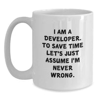 Load image into Gallery viewer, Funny Developer Gifts, White Coffee Mug, Unique Mother's Day Unique Gifts from Friends - Main