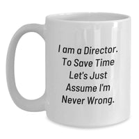 Load image into Gallery viewer, Comedy Director White Coffee Mugs Gifts from Family, Friends, or Coworkers for Mother's Day Unique - Main