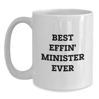 Load image into Gallery viewer, Funny Minister Gifts from Friends Unique White Coffee Mug for Minister Valentine's - Main