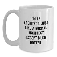Load image into Gallery viewer, Architect Funny White Coffee Mug Gifts for Him - I&#39;m An Architect, Well Sort Of, Gifts from Friends for Christmas Unique - Main
