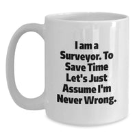 Load image into Gallery viewer, Funny Surveyor Gifts for Surveyor Mom on Mother's Day - White Coffee Mug - Main