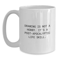 Load image into Gallery viewer, Funny Drawing Gifts from Dad for Drawing Enthusiasts, Unique White Coffee Mug for Men, Father's Day Unique Gifts - Main