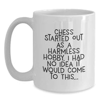 Load image into Gallery viewer, Chess Keepsake White Mug for Him Birthday Gift – 11oz Ceramic Microwave - Main