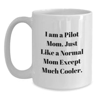 Load image into Gallery viewer, Pilot Mom Funny Gifts for Pilot Graduation Unique White Coffee Mug from Family - Main