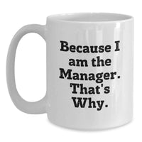 Load image into Gallery viewer, Manager Keepsake White Coffee Mug for Him Birthday Gift - Main