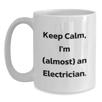 Load image into Gallery viewer, Birthday Gift for Her Electrician Keepsake White Coffee Mug Present - Main