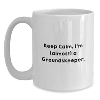 Load image into Gallery viewer, Funny groundskeeper Enthusiast White Coffee Mug Gifts from Friends, Family or Coworkers for groundskeeper Graduation Unique Gifts - Main