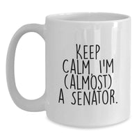 Load image into Gallery viewer, Senator Keepsake White Coffee Mug for Him Birthday Gift Ceramic 11oz - Main