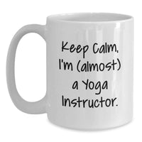 Load image into Gallery viewer, Yoga Instructor Keepsake White Coffee Mug for Him Graduation Gift - Main