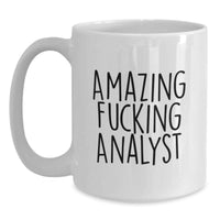 Load image into Gallery viewer, Analyst Keepsake White Coffee Mug for Him Birthday Gift Amazing Analyst - Main