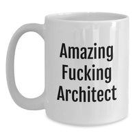 Load image into Gallery viewer, Architect Keepsake Mug for Him Birthday Gift 'Amazing F***ing Architect' - Main