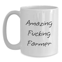 Load image into Gallery viewer, Amazing Fucking Farmer Keepsake White Coffee Mug for Him Birthday Gift - Main