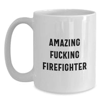 Load image into Gallery viewer, Firefighter Keepsake White Coffee Mug for Him Graduation Gift - Main