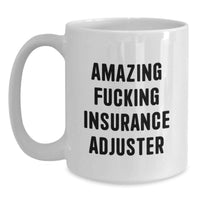 Load image into Gallery viewer, Birthday Gift Keepsake Coffee Mug for Him – Amazing Fucking Insurance - Main