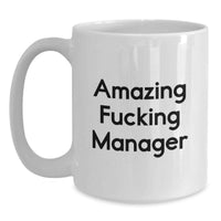 Load image into Gallery viewer, Manager Keepsake White Coffee Mug for Him Amazing Birthday Gift - Main