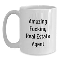 Load image into Gallery viewer, Real Estate Agent Keepsake Mug for Him Birthday Gift White 15oz Ceramic - Main