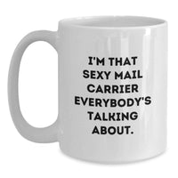 Load image into Gallery viewer, Birthday Gift Mail Carrier White Coffee Mug Present for Her - Main
