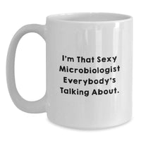 Load image into Gallery viewer, Microbiologist Keepsake White Mug for Him Graduation Gift Ceramic 11oz - Main