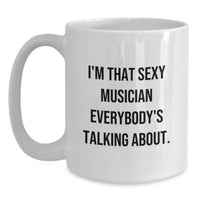 Load image into Gallery viewer, Musician Keepsake White Mug for Him Birthday Gift Ceramic 11oz - Main