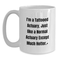 Load image into Gallery viewer, Funny Actuary Gifts from Friends to Actuary Graduation Unique White Coffee Mugs - Main