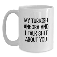 Load image into Gallery viewer, Turkish Angora Cat Lover Gifts from Friends, Funny White Coffee Mug, Christmas Unique Presents - Main
