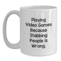 Load image into Gallery viewer, Funny Playing Video Games White Coffee Mug Gifts from Friends for Men, Unique Graduation Unique Gifts - Main