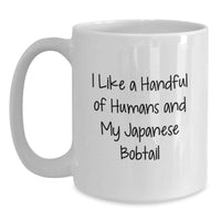 Load image into Gallery viewer, Japanese Bobtail Cat Lover Gifts from Friends - Funny White Coffee Mug for Graduation Unique Gifts - Main