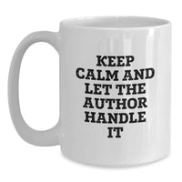 Load image into Gallery viewer, Funny Author Inspired White Coffee Mug for Graduation Grad Unique Gifts from Family to Author Friends - Main